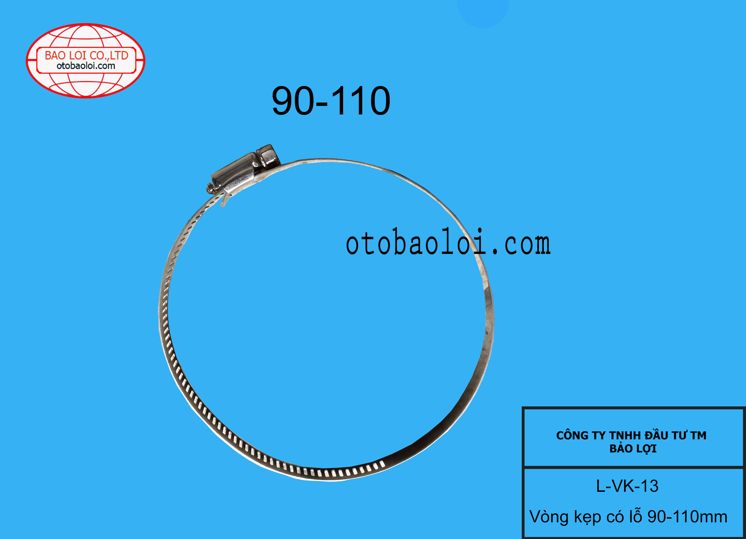 Vòng kẹp có lỗ 90-110mm