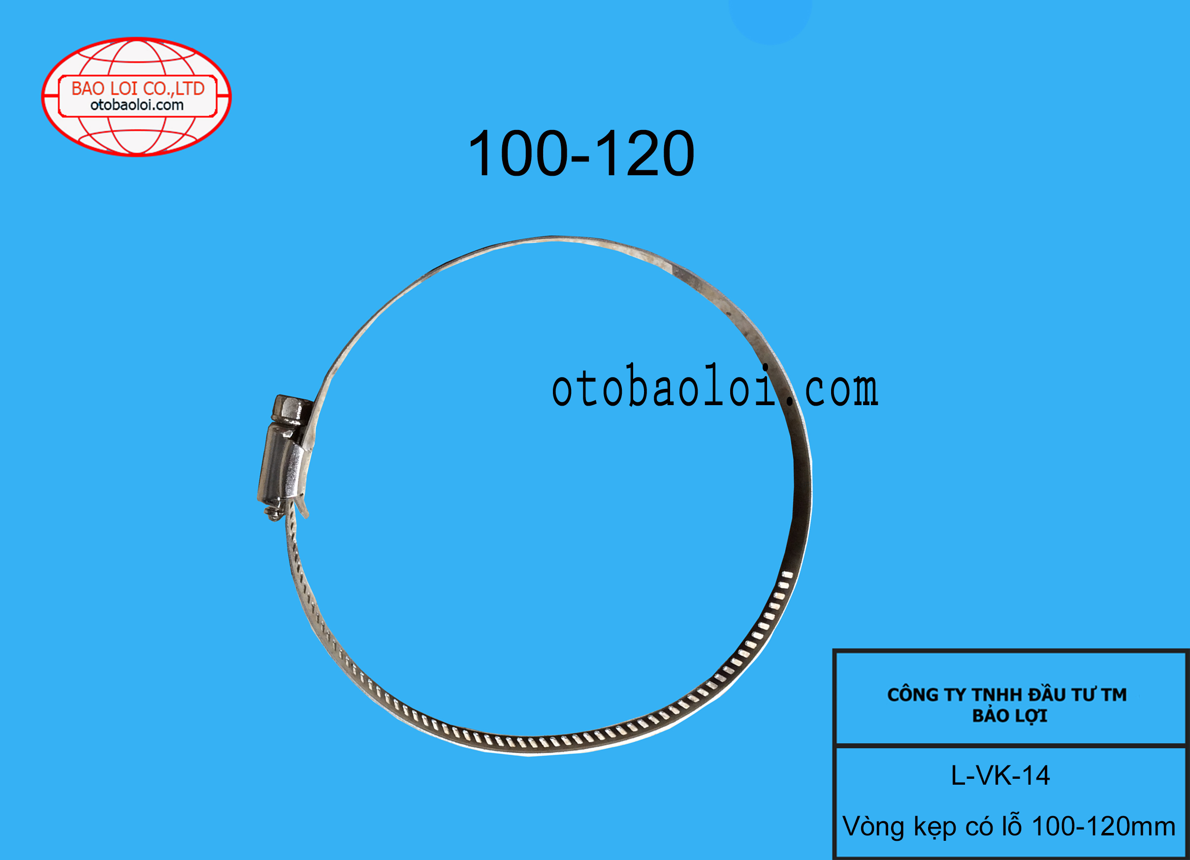 Vòng kẹp có lỗ 100-120mm