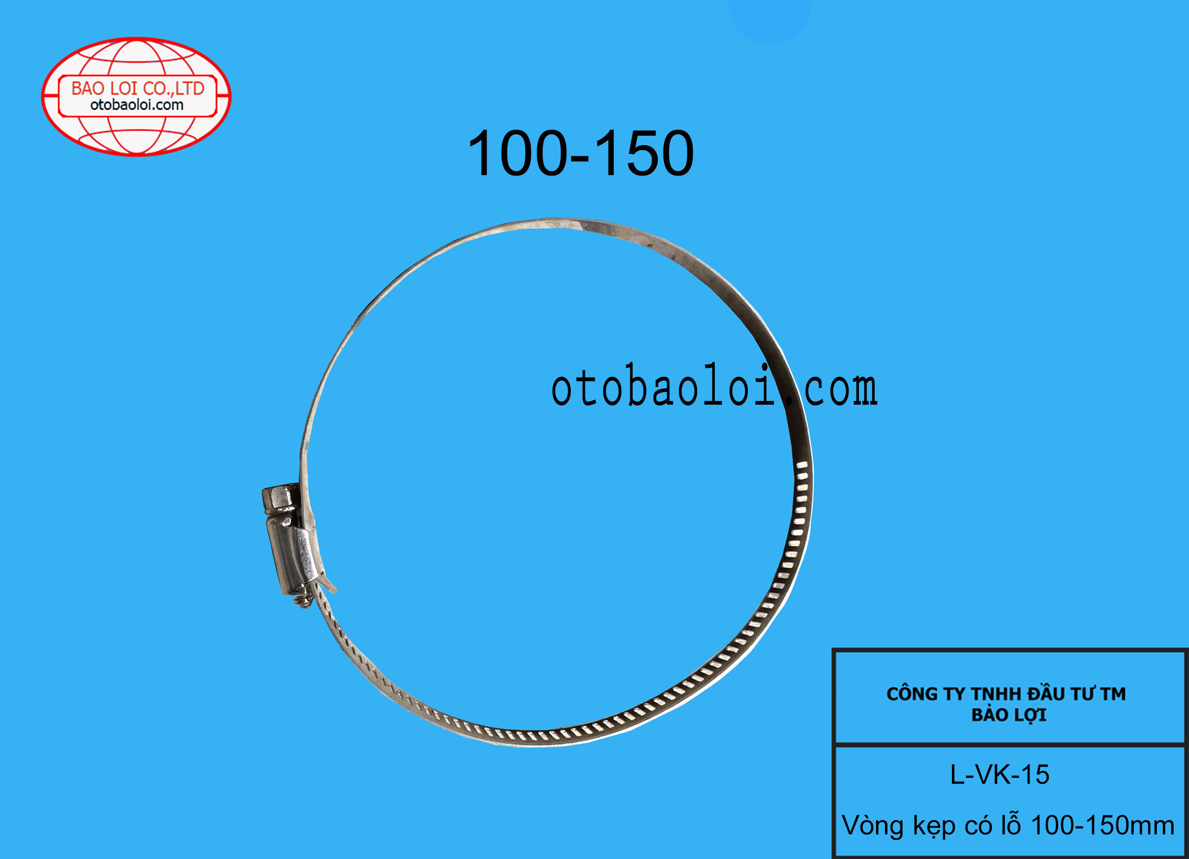 Vòng kẹp có lỗ 100-150mm