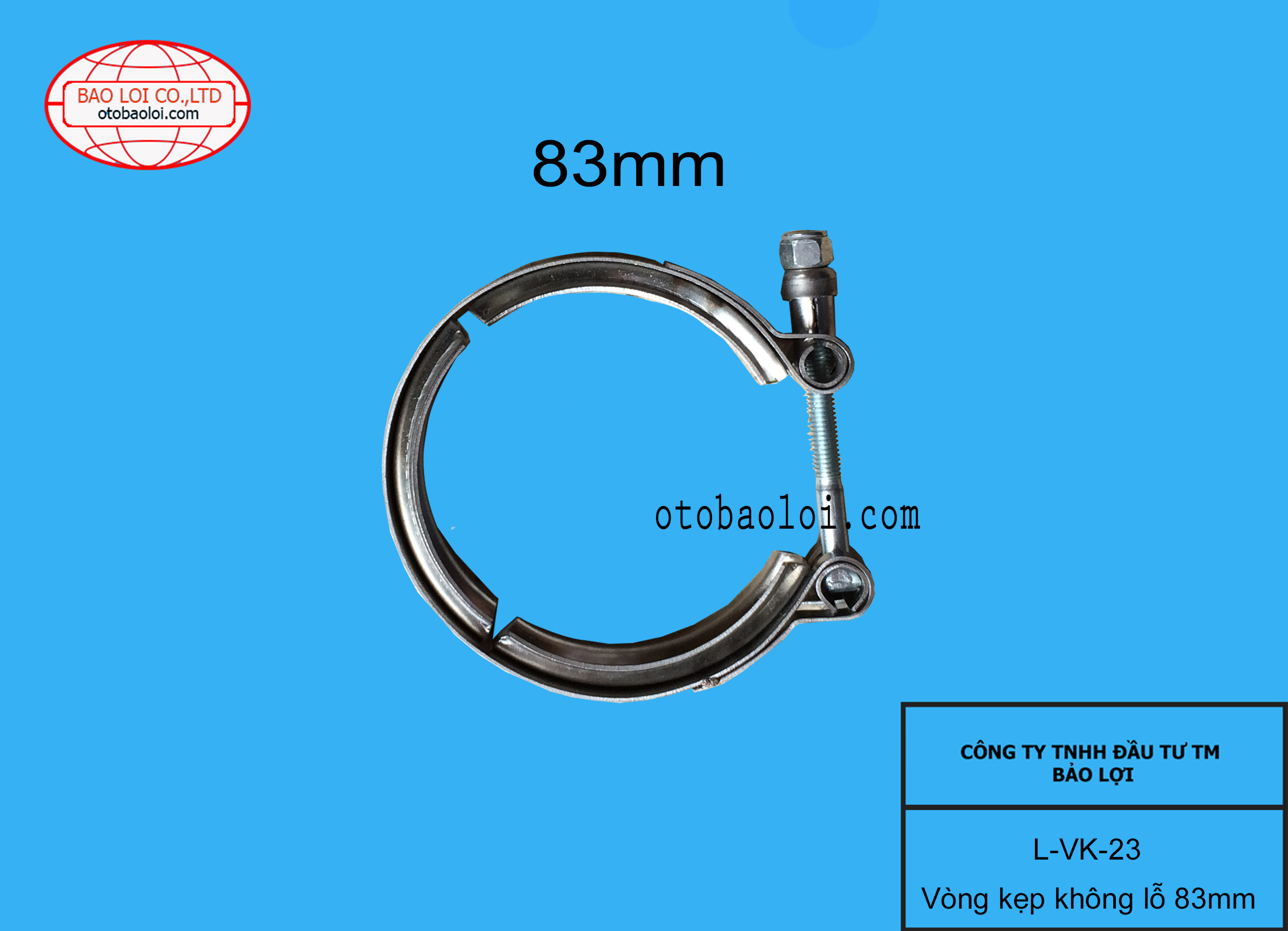 Vòng kẹp không lỗ 83mm