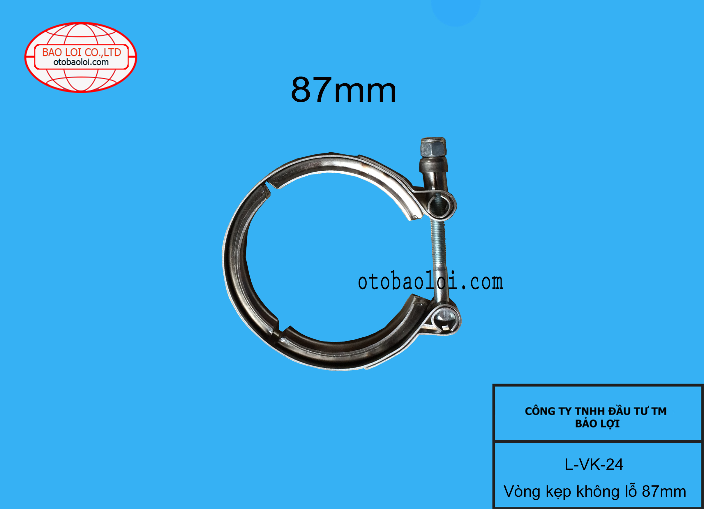 Vòng kẹp không lỗ 87mm