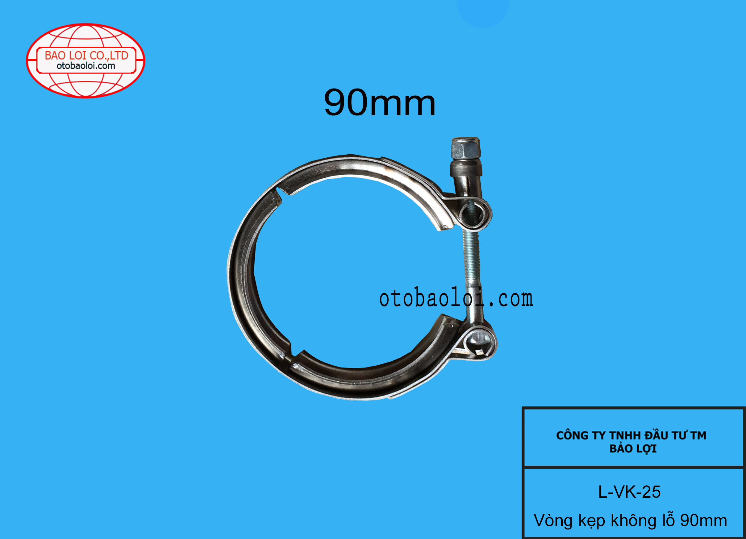 Vòng kẹp không lỗ 90mm