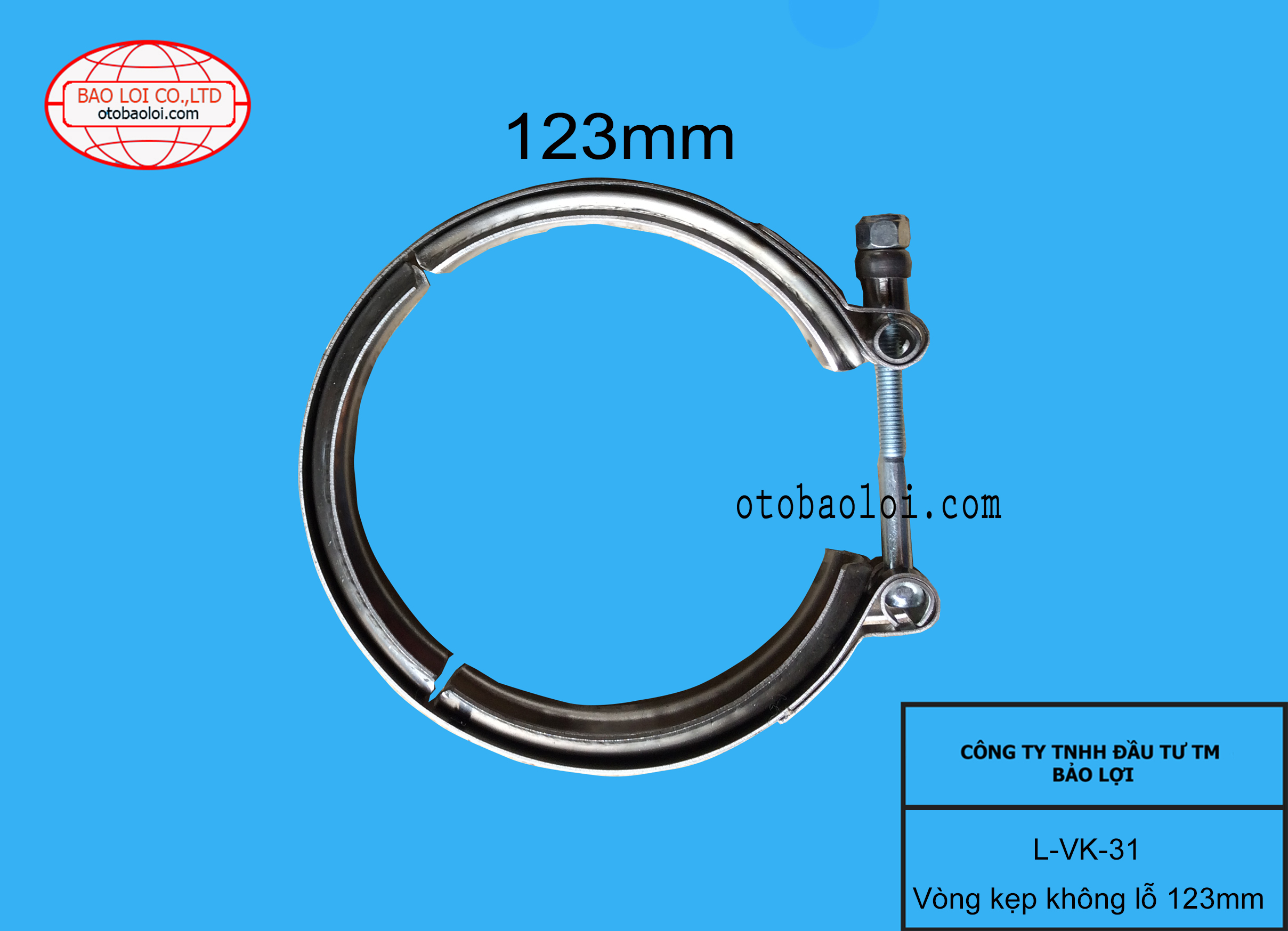 Vòng kẹp không lỗ 123mm