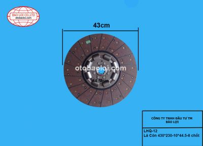 Lá Côn 430*230-10*44.5-8 chốt