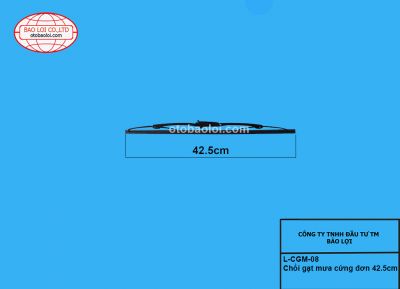 Chổi gạt mưa cứng đơn 42.5cm