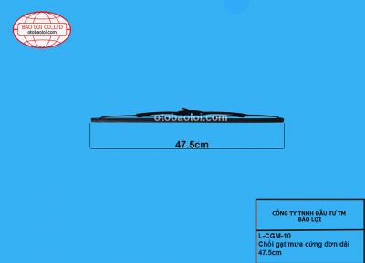 Chổi gạt mưa cứng đơn dài 47.5cm