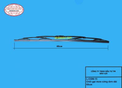 Chổi gạt mưa cứng đơn dài 65cm