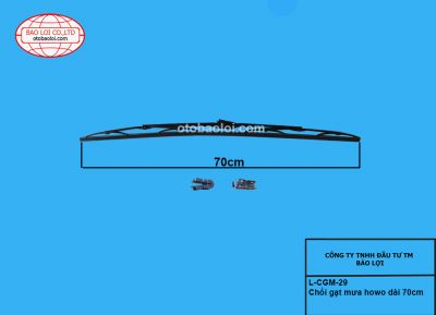 Chổi gạt mưa howo dài 70cm