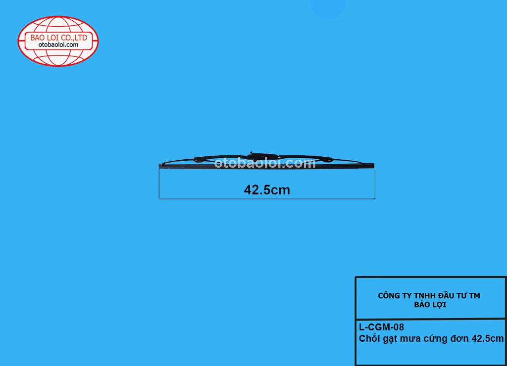 Chổi gạt mưa cứng đơn 42.5cm