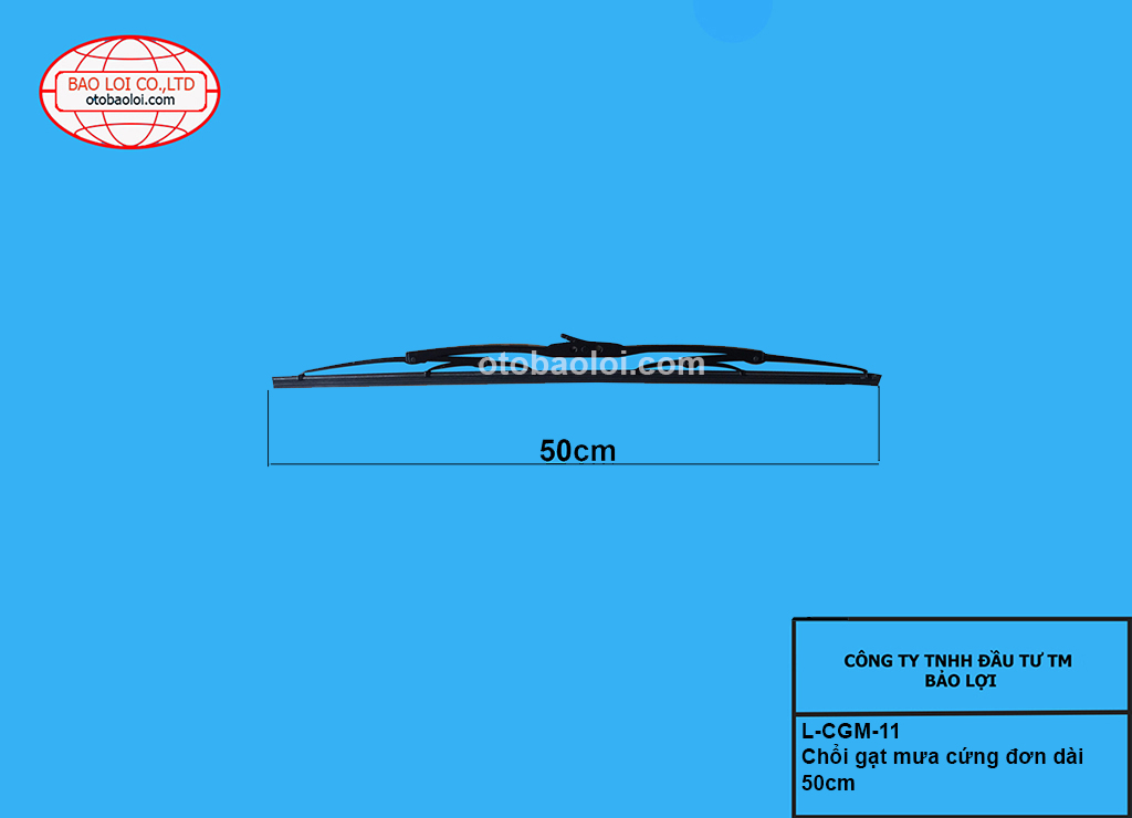 Chổi gạt mưa cứng đơn dài 50cm