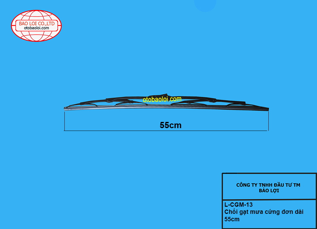 Chổi gạt mưa cứng đơn dài 55cm