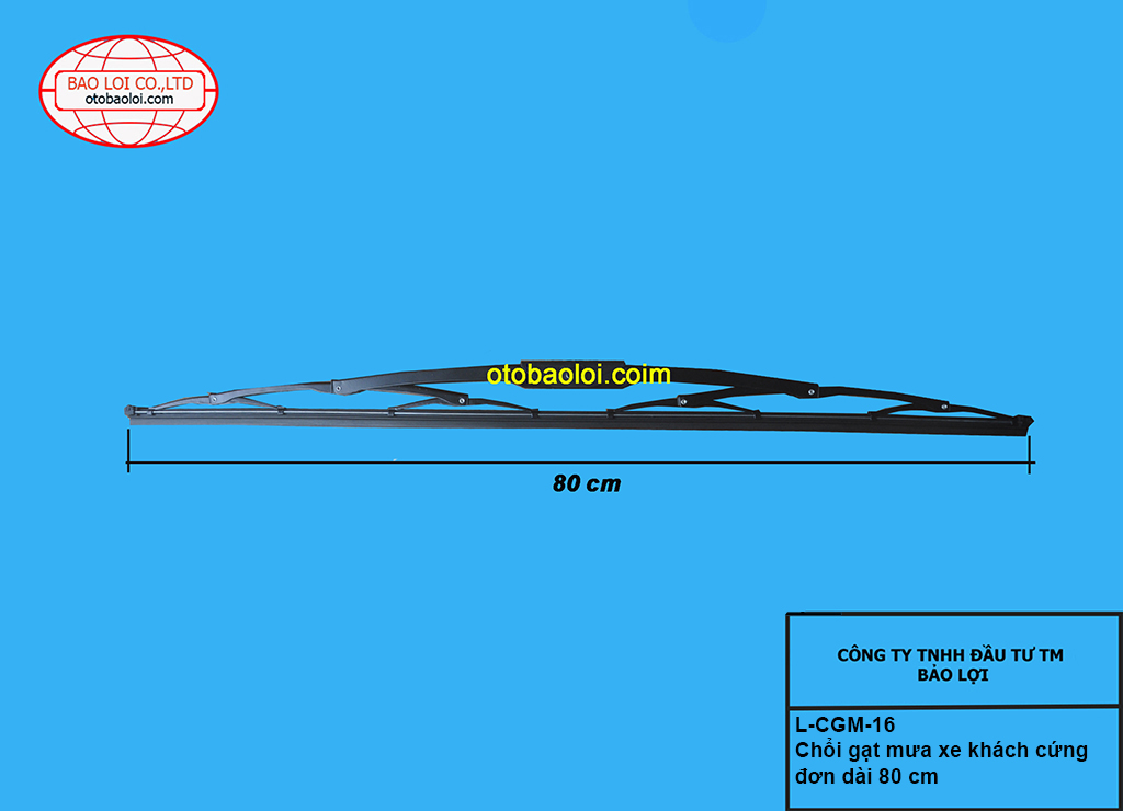 Chổi gạt mưa xe khách cứng đơn dài 80 cm