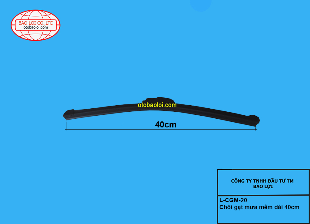 Chổi gạt mưa mềm dài 40cm