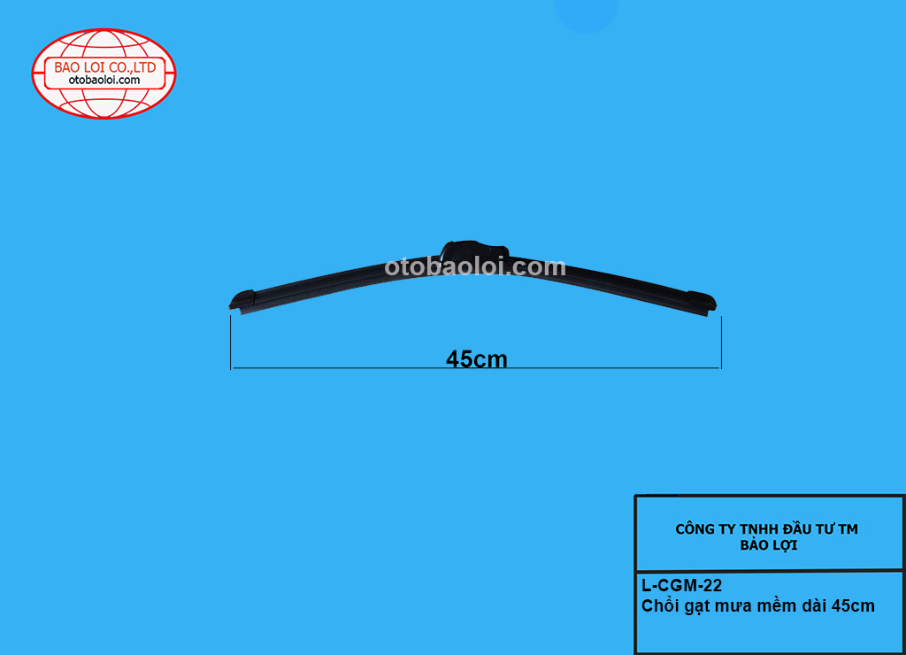Chổi gạt mưa mềm dài 45cm