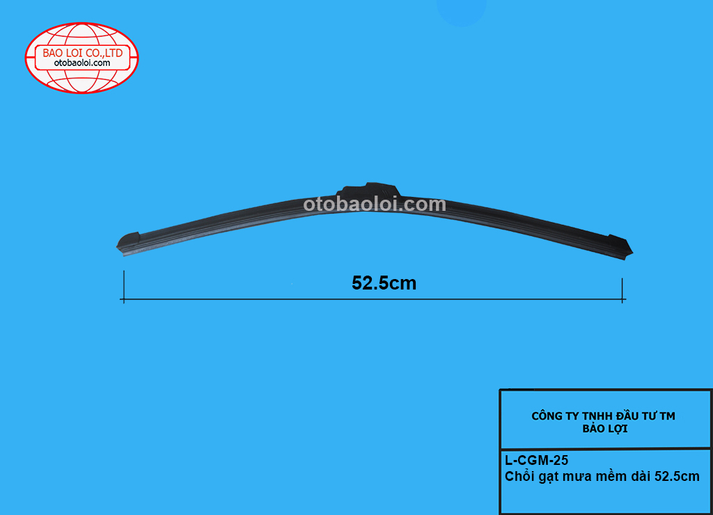 Chổi gạt mưa mềm dài 52.5cm