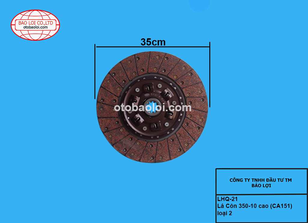 Lá Côn 350-10 cao (CA151) loại 2
