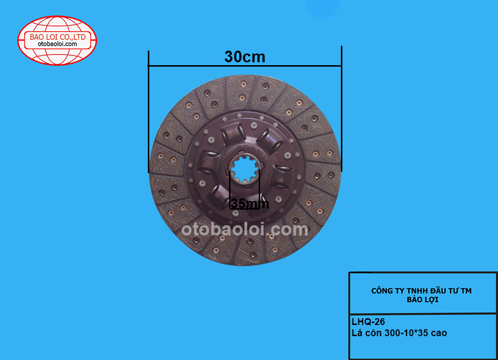 Lá côn 300-10*35 cao