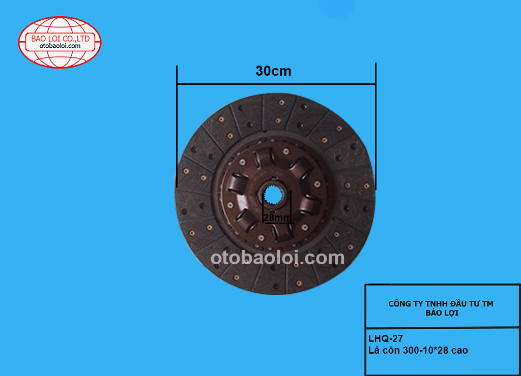 Lá côn 300-10*28 cao