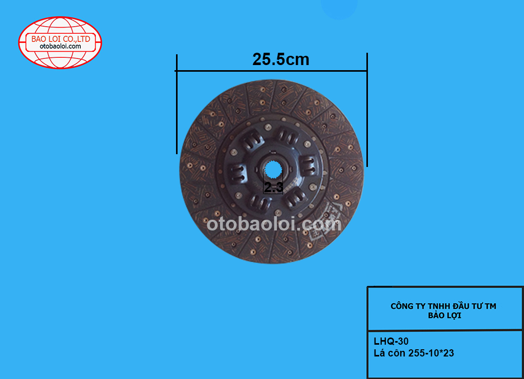 Lá côn 255-10*23