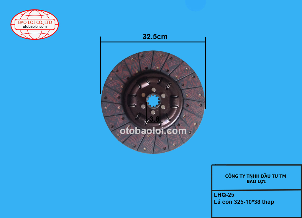 Lá côn 325-10*38 thap