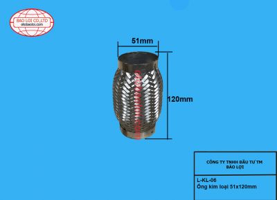 Ống kim loại 51x120mm