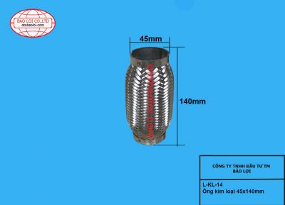 Ống kim loại 45x140mm