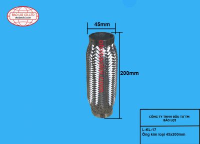 Ống kim loại 45x200mm