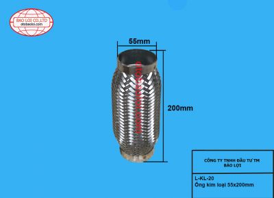 Ống kim loại 55x200mm