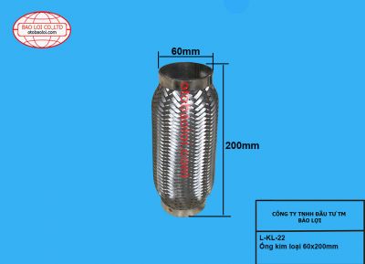 Ống kim loại 60x200mm