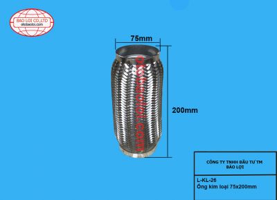 Ống kim loại 75x200mm