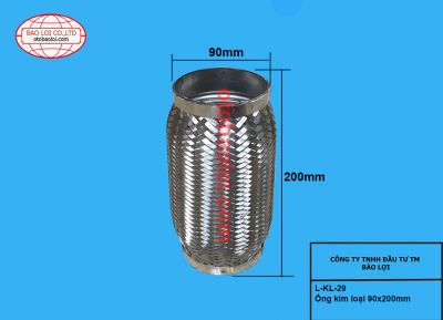 Ống kim loại 90x200mm