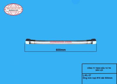 Ống kim loại #16 dài 600mm