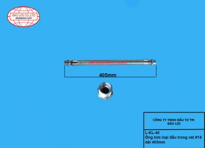 Ống kim loại đầu trong vát #16 dài 405mm