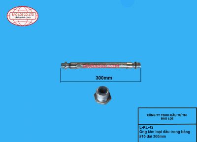 Ống kim loại đầu trong bằng #16 dài 300mm