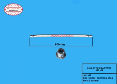 Ống kim loại đầu trong bằng #16 dài 600mm