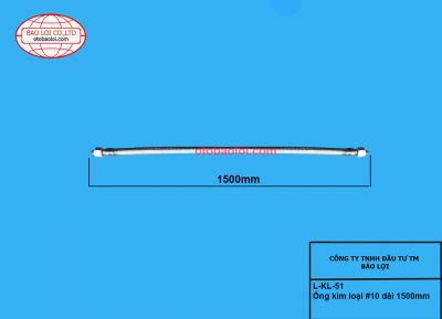 Ống kim loại #10 dài 1500mm