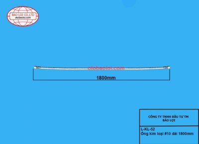 Ống kim loại #10 dài 1800mm