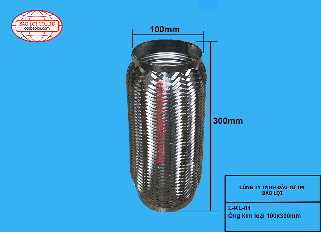 Ống kim loại 100x300mm