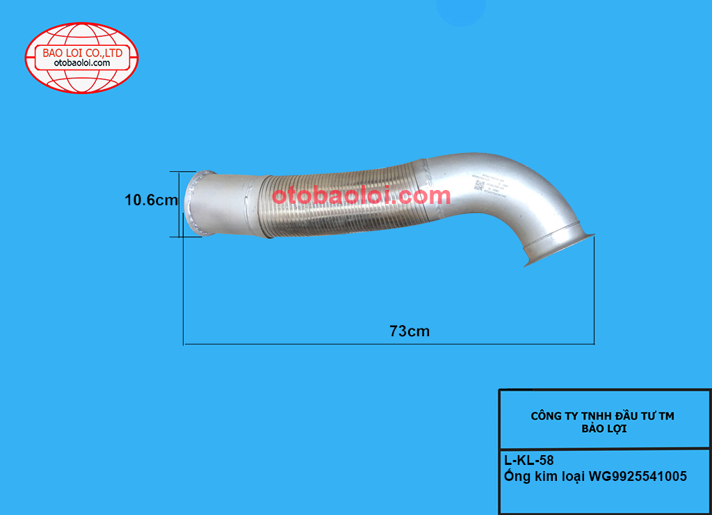 Ống kim loại WG9925541005