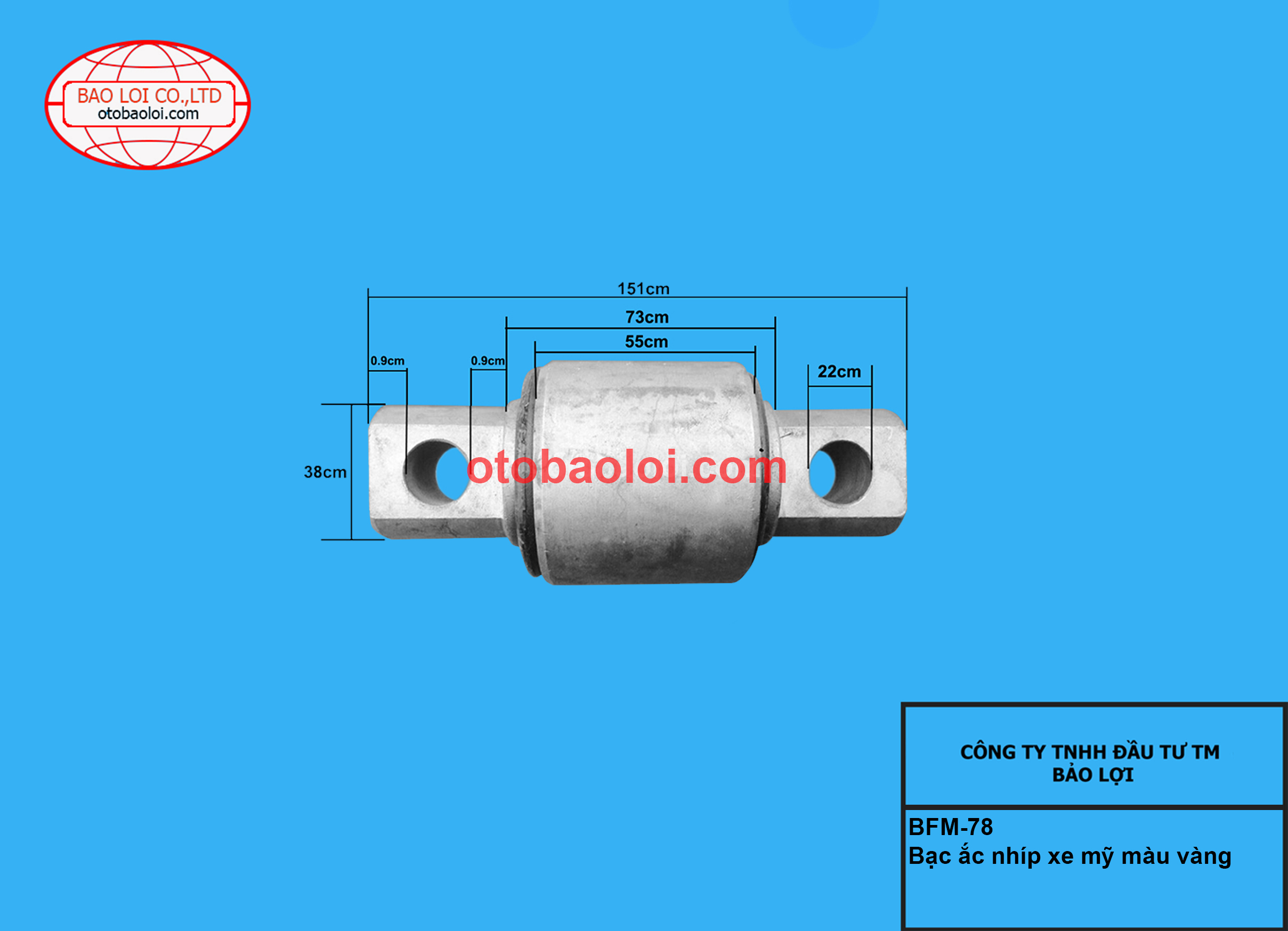 Bạc ắc nhíp xe mỹ 
