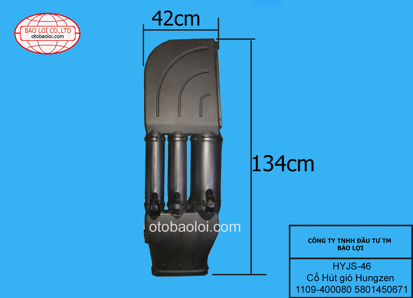 Cổ Hút gió Hungzen 1109-400080 5801450671