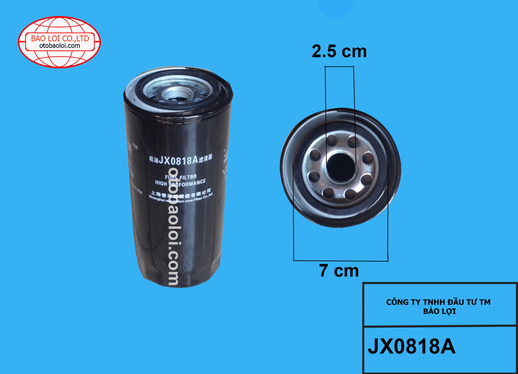 Lọc nhớt JX0818 (6100007005)