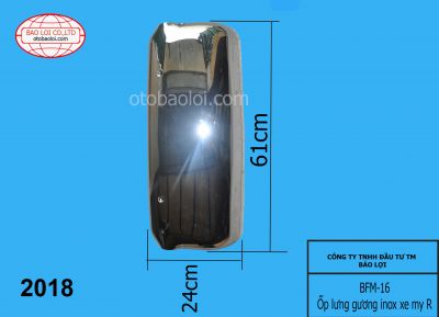 Ốp lưng gương inox R