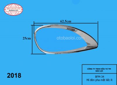 Mí đèn pha mắt liếc R