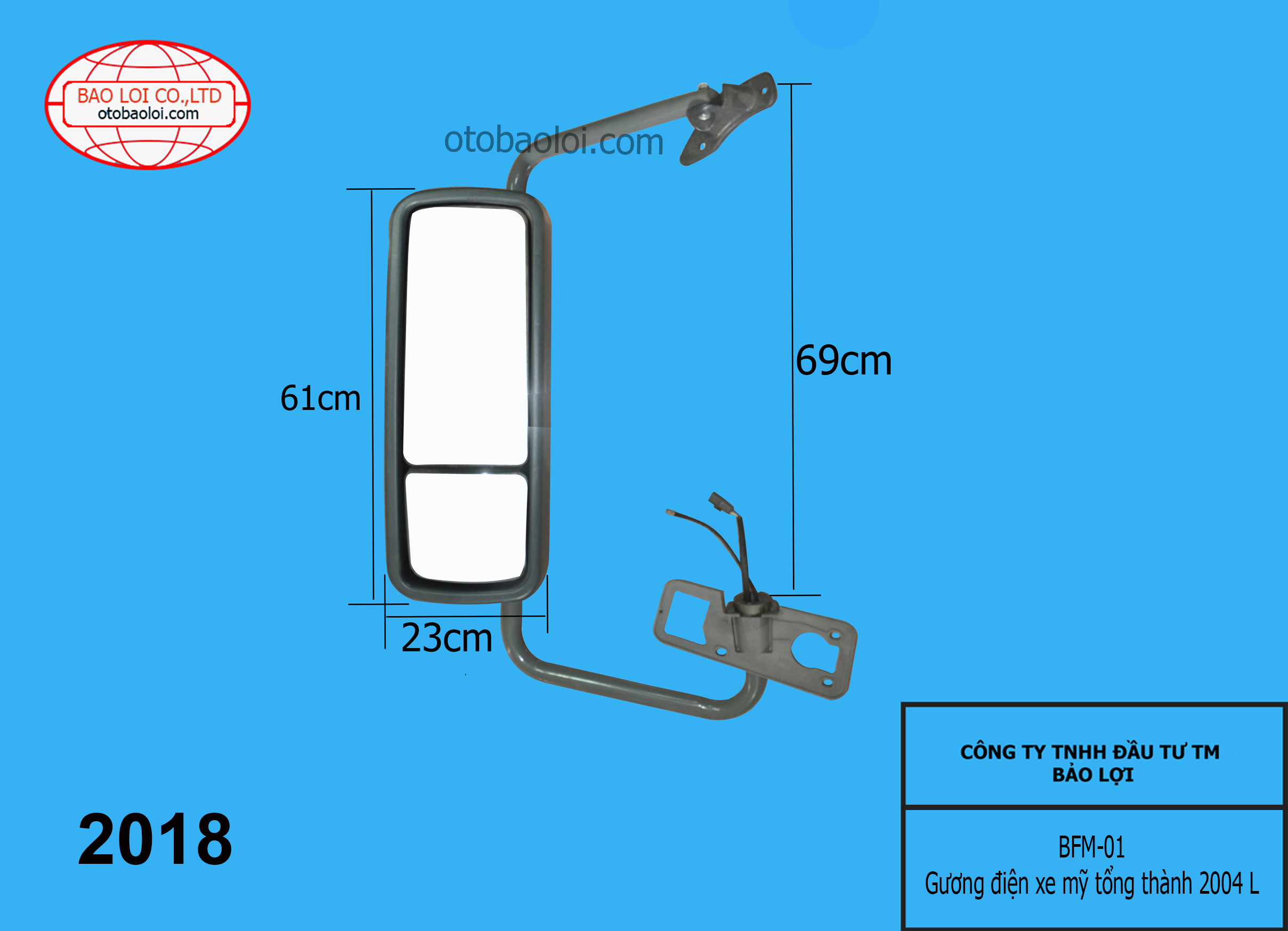 Gương điện xe mỹ tổng thành 2004 L