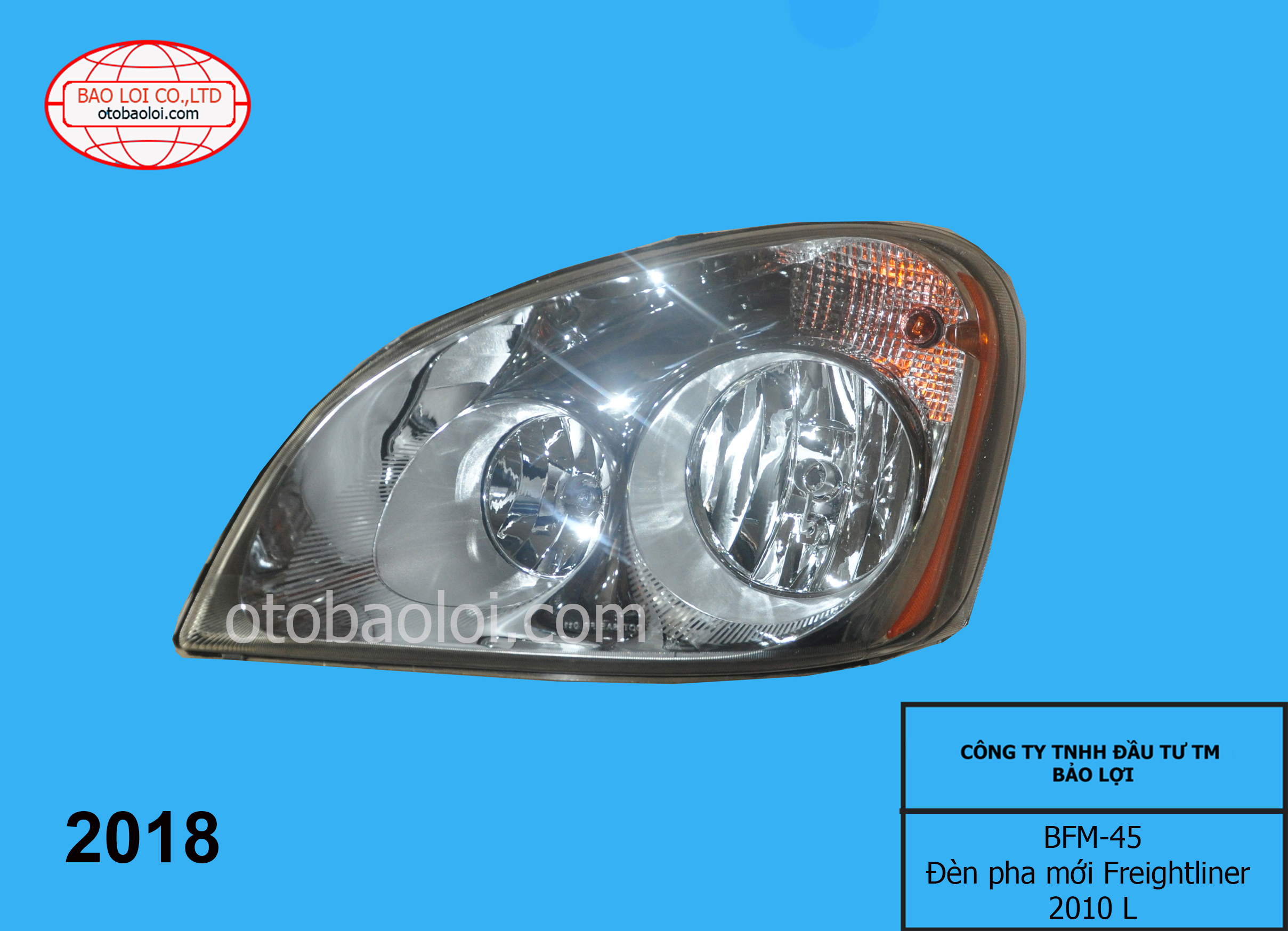 Đèn pha mới Freightliner 2010 L