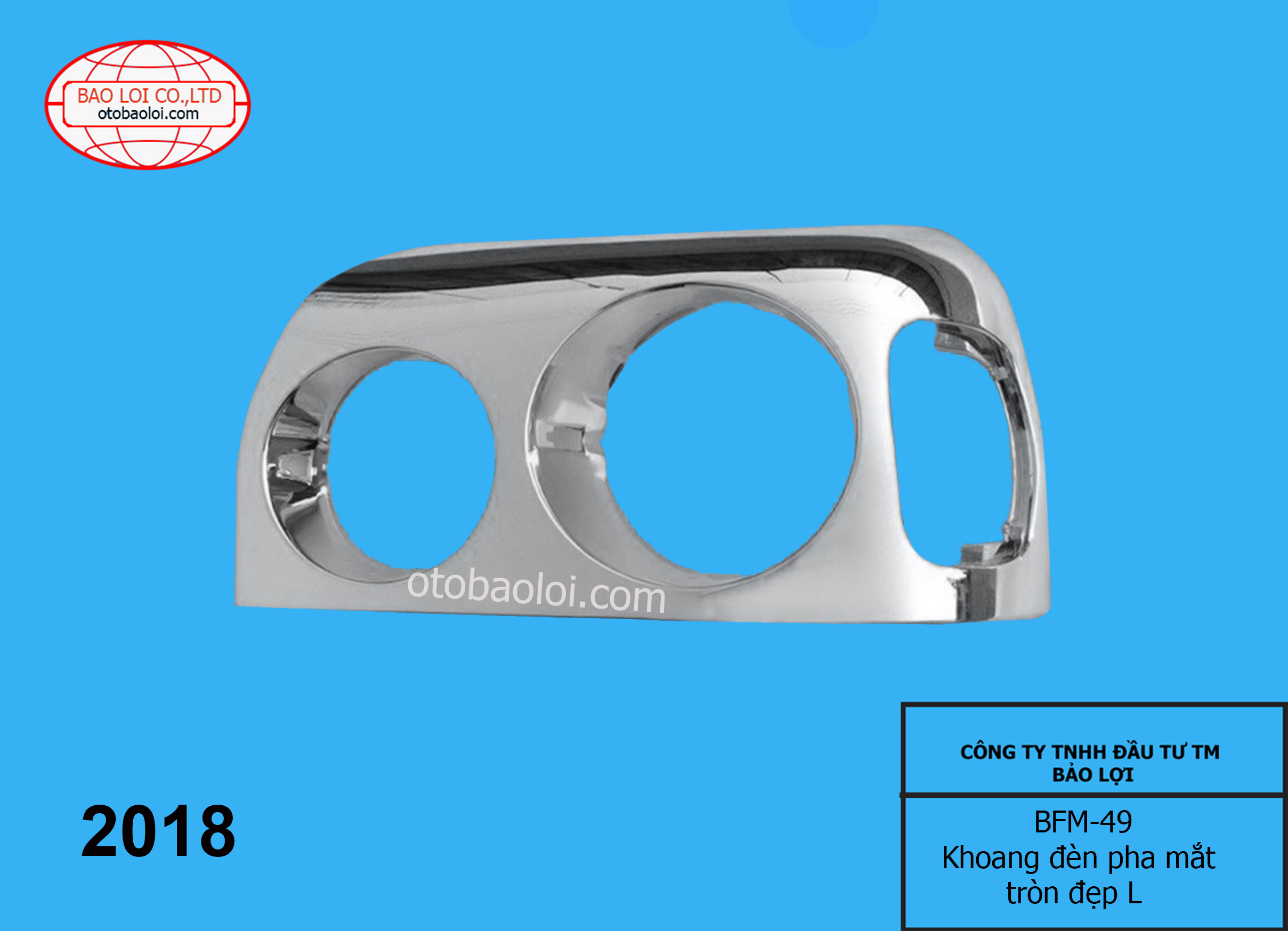 Khoang đèn pha mắt tròn đẹp L