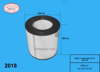Lọc gió frieghtliner 33x37cm ( chuyển VC)