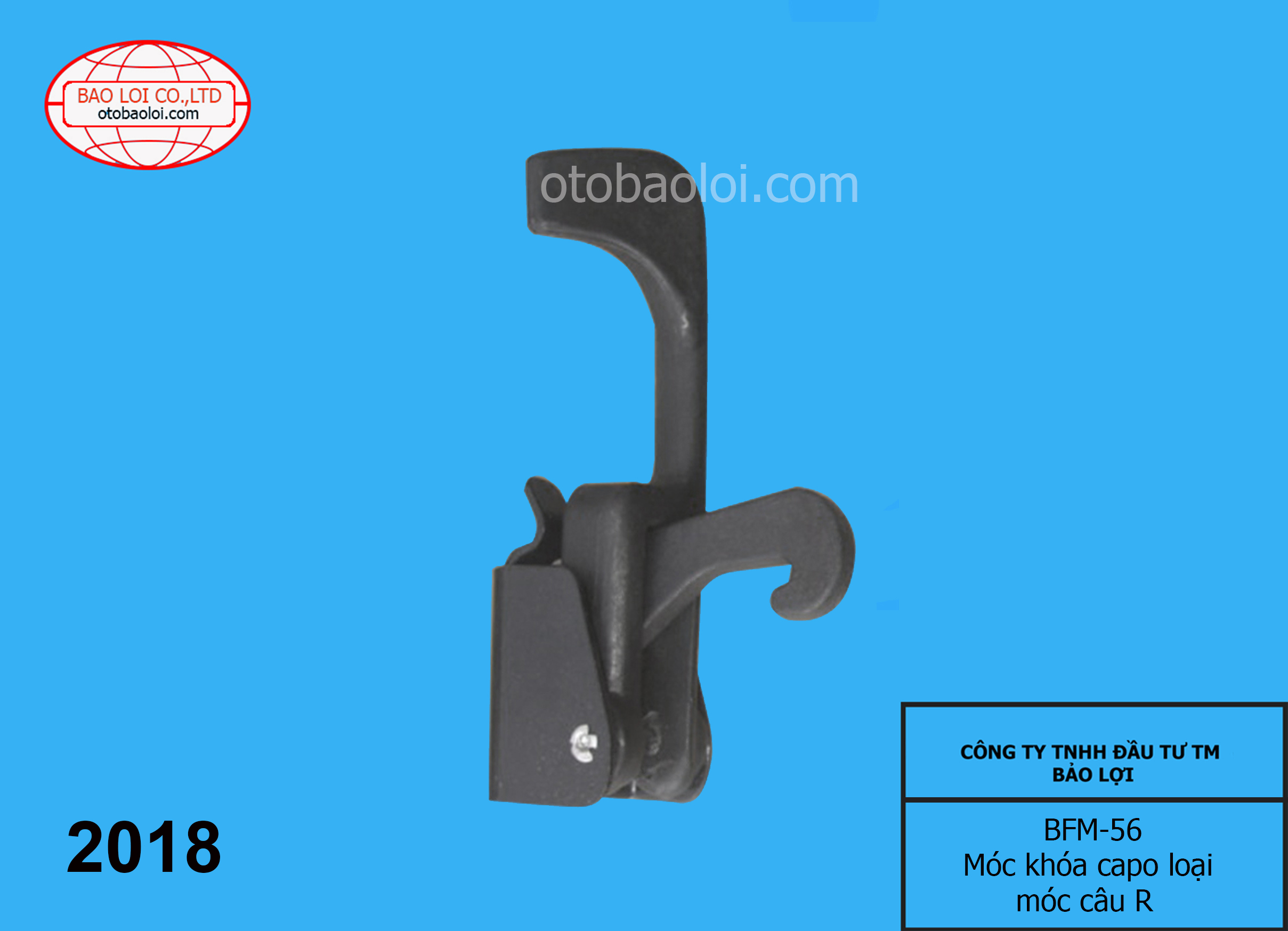 Móc khóa capo loại móc câu R