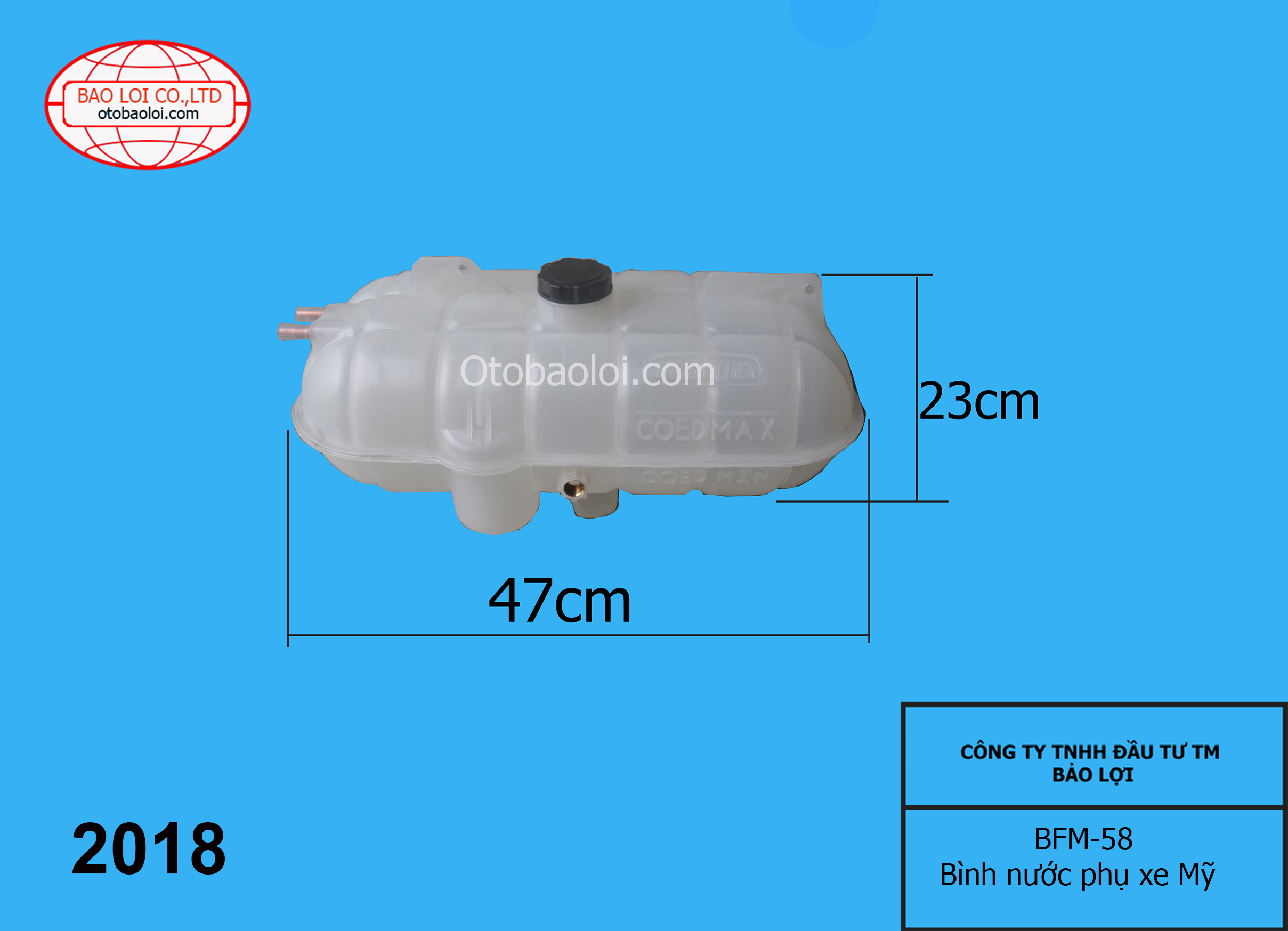 Bình nước phụ xe Mỹ2004